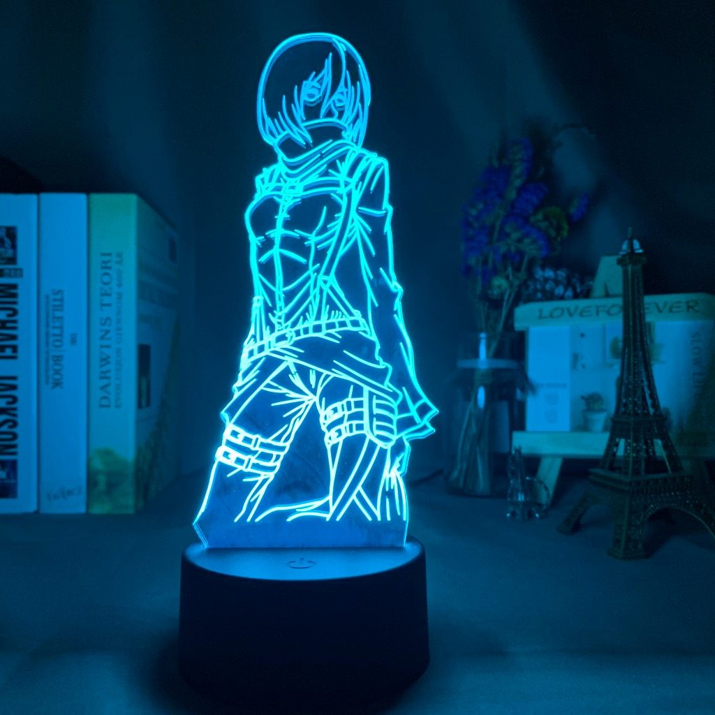 Mikasa Ackerman Led Anime Lamp ( AOT )