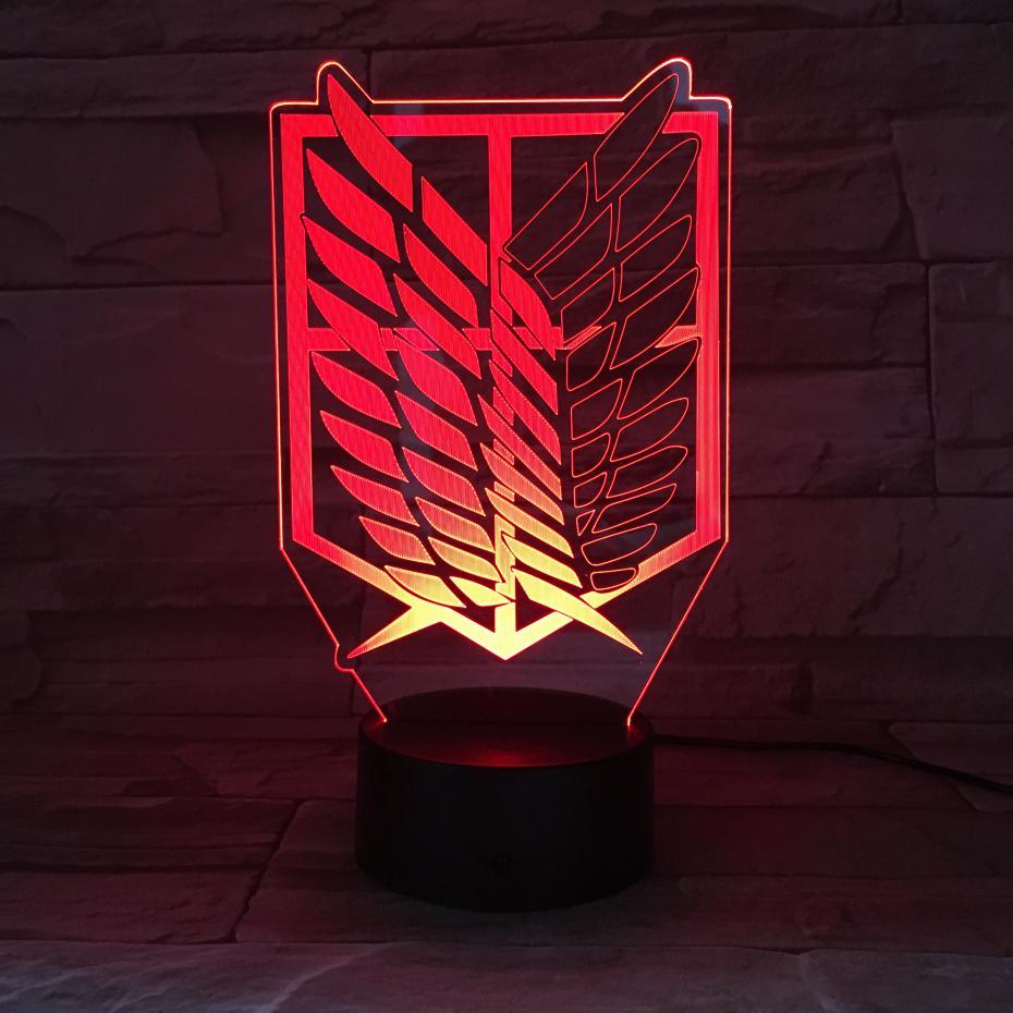 Wings Of Freedom Led Anime Lamp ( AOT )