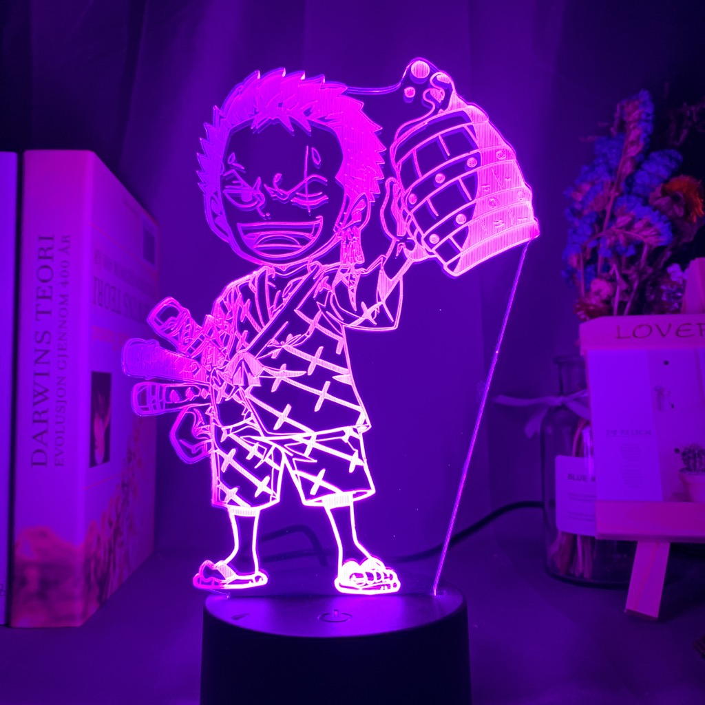 Chibi Zoro LED ANIME LAMP ( ONE PIECE )